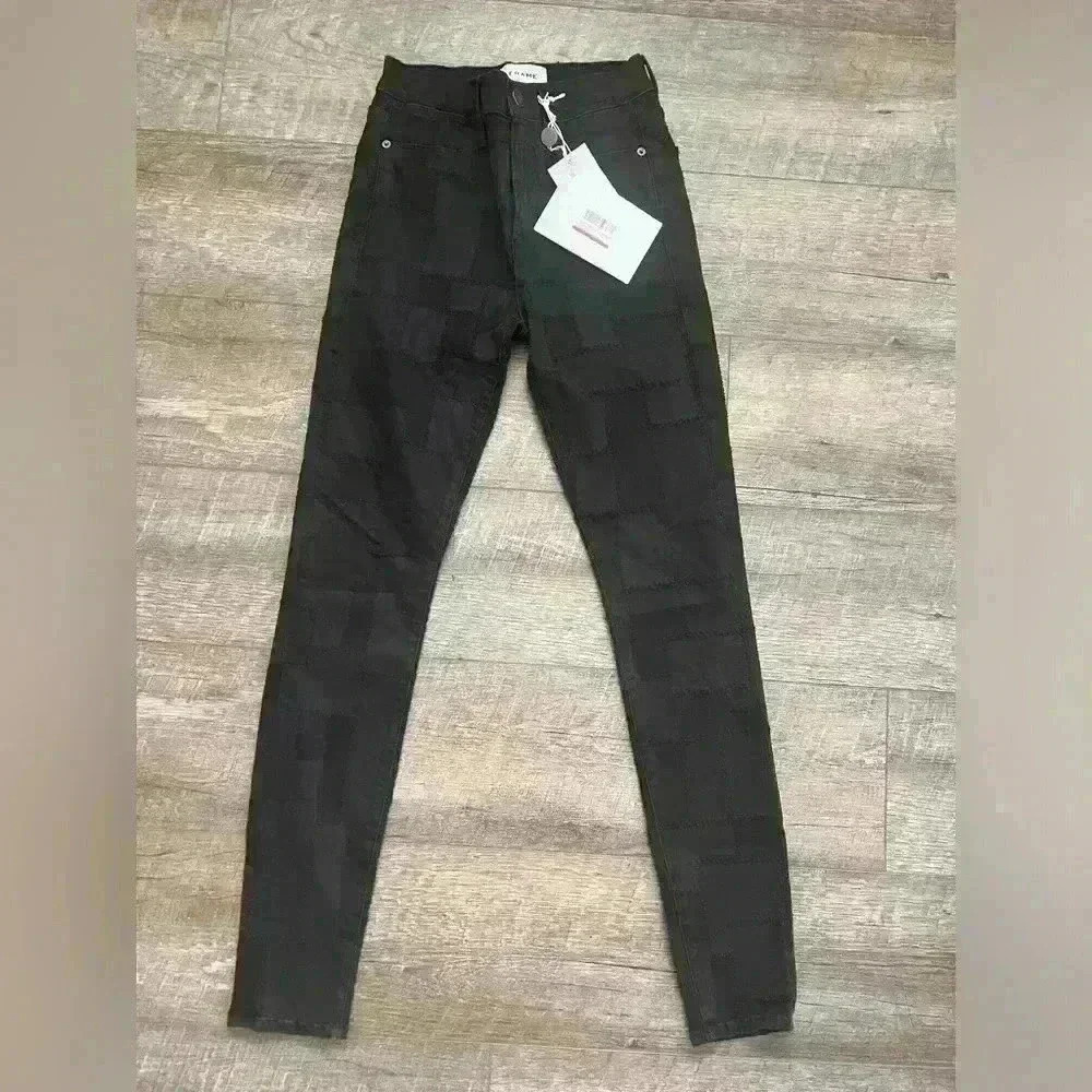 FRAME Le High Skinny Patchwork Midrise Jeans